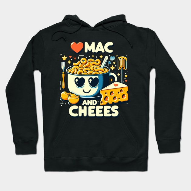 I Love Mac And Cheese Hoodie by LaroyaloTees